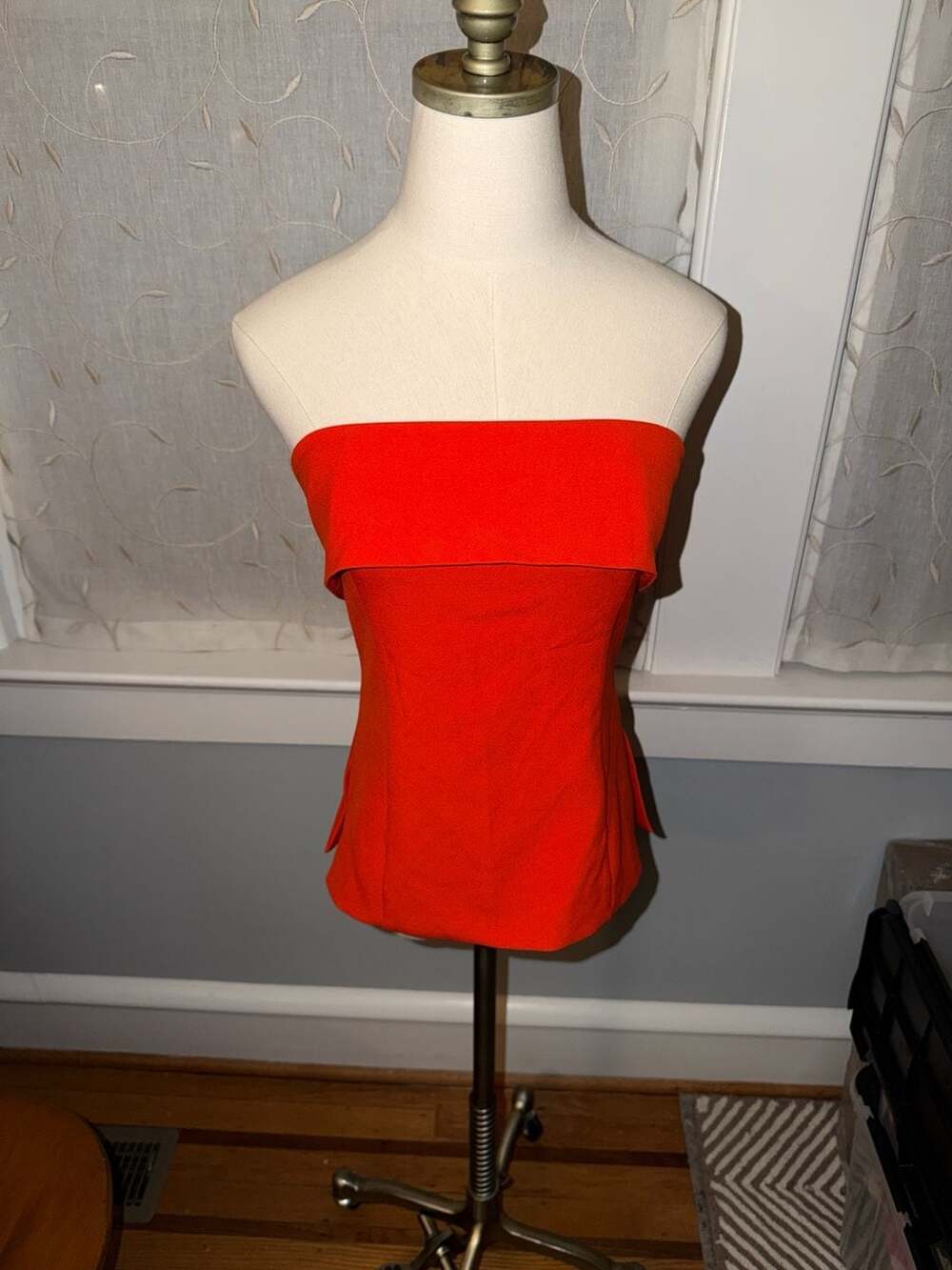 Aritzia Babaton Element Tube Top Orange-Red Size 4